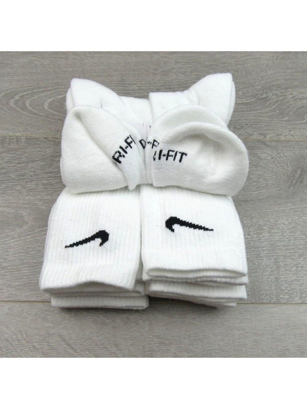 Nike Everyday Plus Cushion Crew Socks White 6 Pack Men's Sz 8-12 NEW - Picture 7 of 9